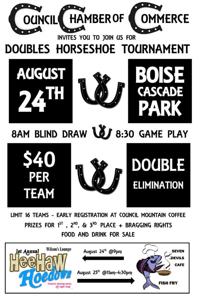 Doubles Horseshoe Tournament Council Chamber of Commerce